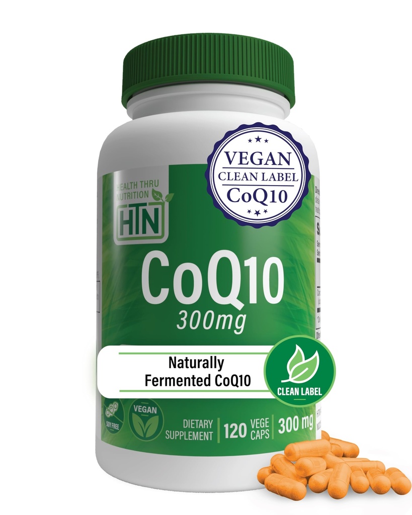 Zdrowie Thru Nutrition CoQ- 10 300mg - 120 Kapsułki Dwutlenek węgla 124; Wysoka potencja Ubichinon Koenzym Q10 Dwutlenek węgla 124; Wspomaga energię komórkową i przeciwutleniacz Ochrona 124; Non-GMO, Soy- Free, Wegan, Gluten- Free