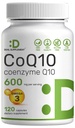 CoQ10 600mg, 120 kapsułek - z kwasem tłuszczowym Omega 3 100mg - Max Siła - Biodostępny Koenzym Q10 Suplementy - Serce, Energia, & Mózg Zdrowie Przeciwutleniacz Wsparcie - Non-GMO