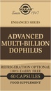 Solgar Advanced Multi- Billion Dophilus, 60 Kapsułki wegetatywne - Pomaga zdrowej flory jelitowej - 5 Miliard Mikroorganizmów na Serving - Gluten, Dairy, Laktoza & Mleko No - Wegetarianin - 60 Służenie