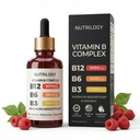 Witamina B Complex for Men & Women - Riboflavin B2, B3, B5, B6, B12 XL 124; B- Complex Supplement - Nerve Pain, Energy, Brain & Heart Support - Made in USA, 60 Servings