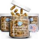 Avenir Nutrition Liver Shield & Cleanse Avenir 124; Herbal Liver Cleanse Detox & Repair Supplement Avenir; Milk Thistle & Artiduck Extract Supplements