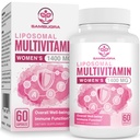 Liposomal Multivitamin dla kobiet 1400MG - Kobiety Daily Multi Vitamin Suplementy z żelaza, Witamina A, C, D, E i B Kompleks dla zdrowia immunologicznego, Support włosów i skóry dla kobiet 18 + Xel60 Kapsułki wegańskie