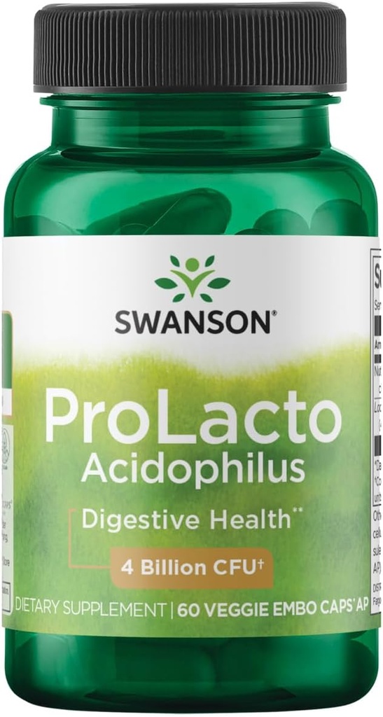Swanson Prolacto Acidophilus 4 Miliard Cfu 60 Kapsułki Veg