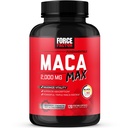 Force Factor Maca Max, Maca Kapsułki korzeniowe do maksymalizacji witalności i wydajności, Made with Black Maca, Red Maca, & Yellow Maca Powder, Maca Root Powder, 2000mg, 120 Kapsułki