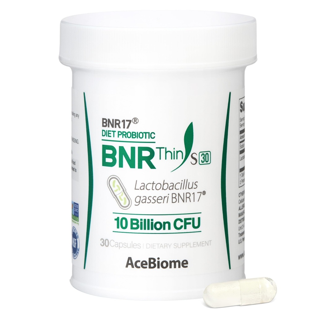 BNRThin S30, Lactobacillus Gasseri BNR17, 10 Billion CFU Gwarantowane, 30kapsułki