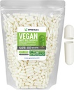 XPRS Nutra Rozmiar 00 Puste kapsułki - 1000 Hrabia Puste kapsułki wegańskie - Wegetariańskie pigułki - DIY Vegetable kapsułki wypełnianie- Veggie Pigułki Czapki na Do- It- Yourself Supplements (Biały)