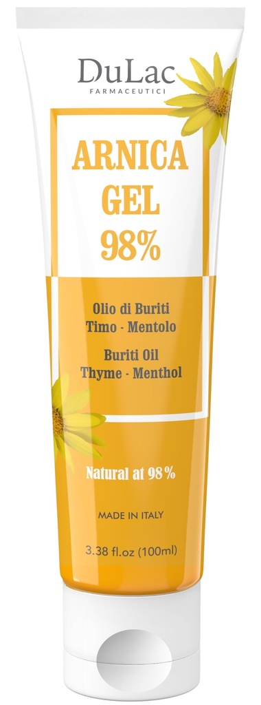 Dulàc - Arnica żel do powstawania siniaków i obrzęków 3,38 Fl Oz, 98% Arnica Montana krem Dodatkowa siła dla mięśni i stawów ulgi, Non-Greasy, Natural Formula, Cool Effect, Alkohol wolny
