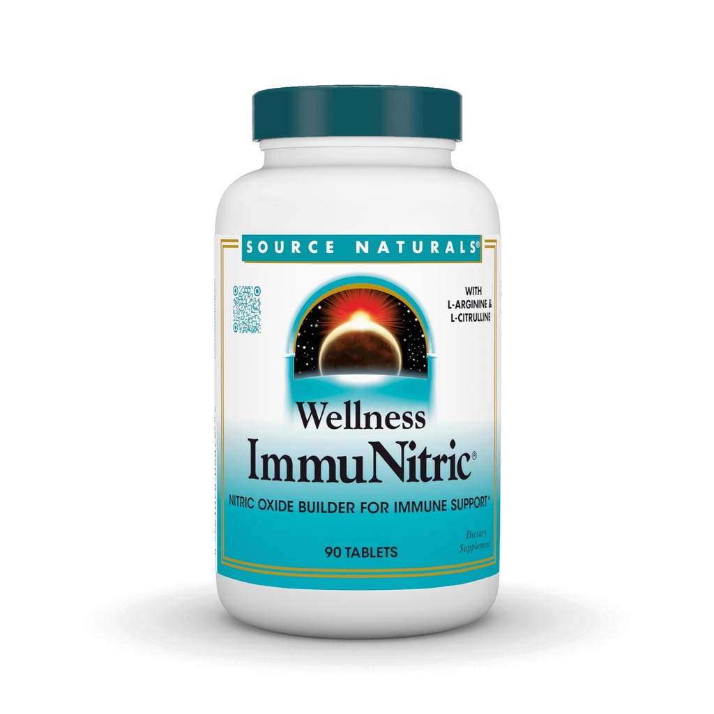 Źródło Naturals Wellness Immunitric, Nitric Oxide Builder for Imimmunological System Support * - 90 tabletek
