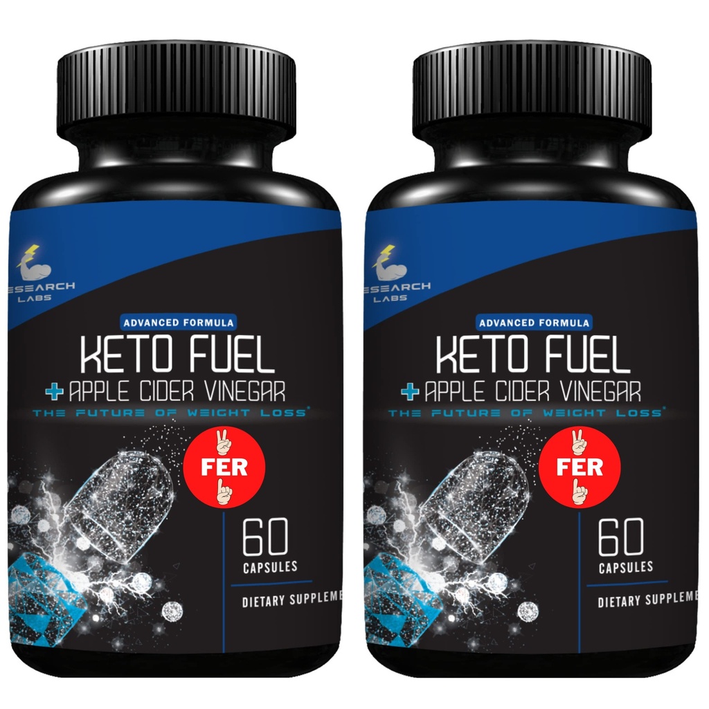 Research Labs 2 fer 1 Ad Keto Diet Pigułki Detox Cleanse & Support w / Jabłko Cydr Ocet 120 Hrabia Pielęgniarki Ketones, Głód Supressant Weight Loss Diet Pigułki