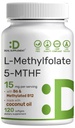 DEAL Supplement L- Methylfolate 15 mg Per Serving, 120 Softgels oleju kokosowego 124; 3- in-1 z Active 5- MTHF Methylled Witamina B9, B6 & Methylled B12 Size 124; Active Folate Supplement Equipment 124; Non-GMO, Gluten Free
