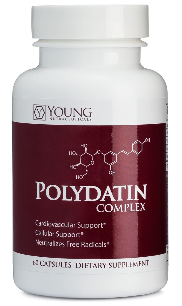 Mirica YoungNutra Polydatin Complex z Resveratrol- Wysokie wchłanianie - 60 kapsułek