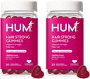 HUM Hair Strong - Codzienne Gummies z Biotin poprawić wzrost włosów - Fo Ti, Kwas foliowy, Cynk, Witamina B12 i PABA wspierać zdrowe włosy, Skóra i paznokcie dla kobiet i mężczyzn (50- Day Supply)