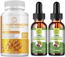 L- Ergotioneine Mushroom Complex Kapsułki i TMG (Trimetyloglicyna) Płynne krople