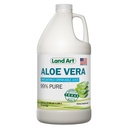 Land Art - Pure Aloe Vera Juice Unflavored - Cold- Processed - 99,7% Organic Aloe Vera Inner Filet z Fresh Texas Leaves - Detox i Natural Wellness - 64 fl oz