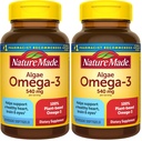 Nature Made Algae Oil Omega 3 Supplement 540mg, Omega 3 Fish Oil Alternative, 70 Veggie Softgels, Sustainable, Plant-Based, for Healthy Heart, Brain, and Eye Support, 70 Softgels,(Pack of 2)