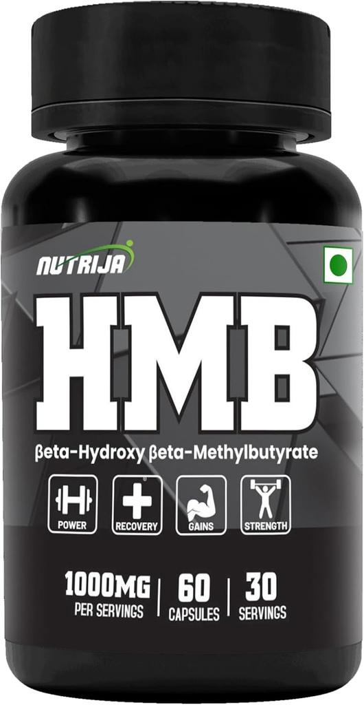 HMB 1000MG kapsułki (beta- hydroksy beta- metylobutyrate) - czysta HMB (60 kapsułek)