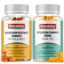 Magnez potasu Gummie, Chlorek potasu 500mg, Glicynian magnezu 300mg, Suplementy mineralne dla rodziny