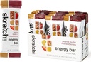SKRATCH LABS Energy Bar | Peanut Butter + Strawberries (12 pack) | Plant Based Healthy Snack | Low Sugar - 5g Protein | non-gmo, gluten free, soy free, vegan, kosher