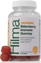 Hilma Elderberry Gummies z witaminą C & Zinc, naturalne, wegan, klinicznie udowodnione składniki, suplement immunologiczny Plus przeciwutleniacze, Natural Berry Flavor (60 Gummies)