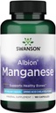 Swanson Albion Chelated Mangan Glicynian 40 Miligramy 180 Kapsułki