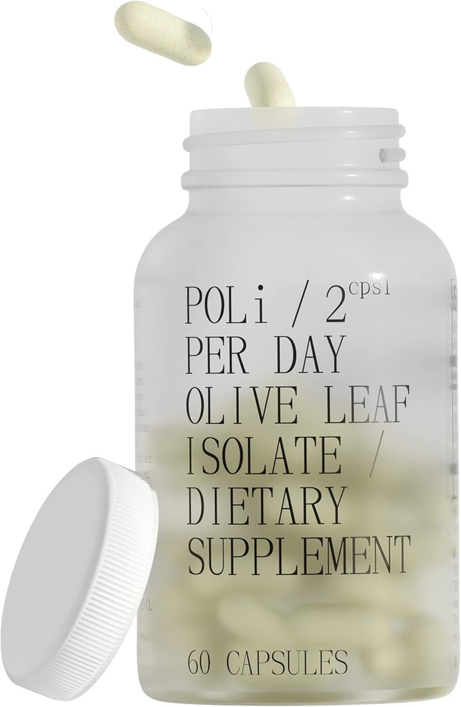 FOREVER YOUNG Poli YOUNG 124; Olive Leaf Extract Dietary Supplement XO124; 10 mg Hydroksytyrozolu, 100 mg Oleuropeiny XO124; Immune Supplement Supplement XO124; Grecja Manufacturing XO124; Butelka 60 Kapsułek Wegańskich (30 Servings)