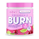 Obvi Collagenic Burn Powder Building 124; Kolagen Peptide Mieszanka z GBB, Ashwagandha i zielonej kawy 124; Wzmacnia metabolizm, Energia i Wellness 124; Wspomaga skórę, włosy, paznokcie, łączniki 124; Cherry Limeade 25 Służenie