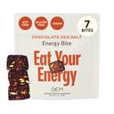 GEM Energy Caffeinded Bite Bite 124; Holistic Trwała Energia 124; Wspomaga Metabolizm, Stamina & Endurance Bits 124; 40mg Kofeina, Ginseng Root, L-Theanine Bidden 124; Czekolada Cacao Sea Salt 124; 7 Służenie