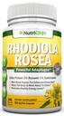 Rhodiola Rosea - 500mg - 180 Kapsułek Wegańskich - 3% Ekstrakt Rosavina 1% Salidrozydu - Non-GMO - z Black Pepper for Enhanced Absorption - 6 Month Supply - Supplement for Energy & Stamina