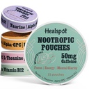 Pouchy kofeinowe nootropowe, Pouchy energetyczne z 50mg kofeiny 124; Tauryna 124; Witamina B12 Bilans 124; Alfa- GPC Bilans 124; L- Theanina, Focus and Energy Supplements Variety Packs 5 Flavors