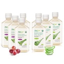 AloeCure Organic Aloe Vera Sok - 8 Butelka Próbka Pack - Winogrona i Natural Flavor, 8x500ml