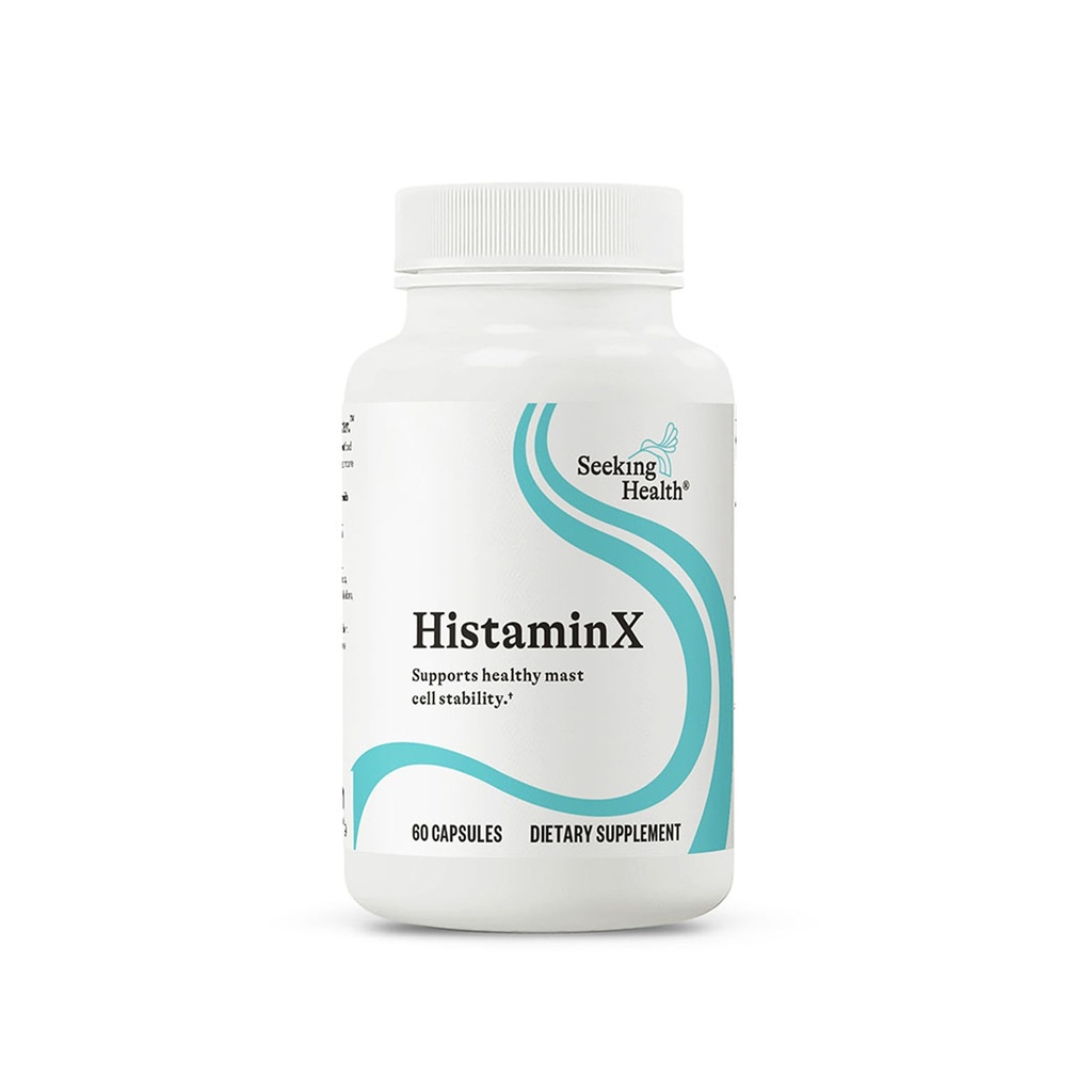 Seeking Health HistaminX - Suplement z Bromelain & Flavonoids - Formuła Pomaga Zdrowe Opuchlizny Responses & Sezonowy Comfort - Wsparcie układu immunologicznego z przeciwutleniaczami - 60 Kapsułki