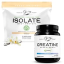 Muscle Feast Creature Monhydrate & Grass- Fed Seeper Isolate Bundle - 2lb Creature + 5lb Vanilla Serwatka Isolate - Clean Muscle Growth & Recovery Wsparcie