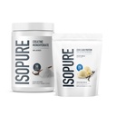 Isopure Paleta Zero Carb 100% Pure Whey Isolate Protein Powder, Creamy Vanilla, 25g Protein Per Serving, 1 Lb, 14 Serws + Isopure 100% Pure Creatine Monohydrate Powder, 100 Służenia
