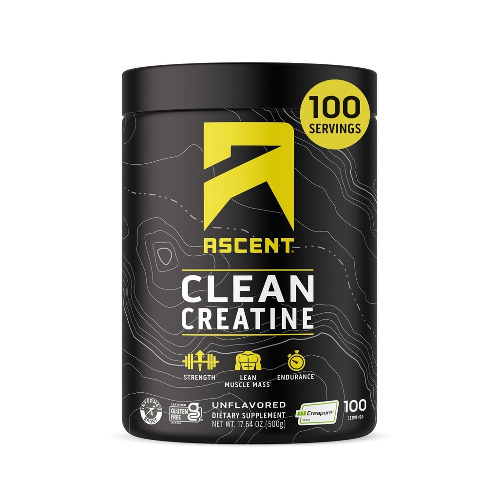 Aspect Czysty proszek monohydrat kreatora - 5G na porcję, Creapure Creatine Supplement - Unflavored, 100 Sług