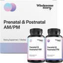Premia Biodostępne Witaminy prenatalne i poponatalne dla kobiet z DHA, Folate & Żelazo 124; 100% Witaminy niezbędne do ciąży i karmienia piersią Kobiety 124; 2 Butelki zoptymalizowane AM & PM Days 30 Day Supply
