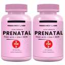 Badania Labs Witaminy prenatalne dla kobiet 2 Fer 1 Ad: 6X Więcej Biodostępnych Metylowanych kwasu foliowego kwasu foliowego MTHF 5