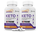 (2 Pack) Turbo Ripped Keto ACV Extreme Pills 1675MG Keto Support Blend Capsule Alternatywnie do Keto ACV Składany z jabłka cydr Ocet Extra Virgin Olive Oil Powder Green Tea Leaf 120 Kapsułki