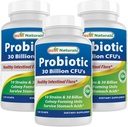 Najlepsi Naturals Probiotic 10 Szczepy 30 Milion Półka Stable 120 Czapki Veggie (120 Hrabia (Opakowanie po 3))