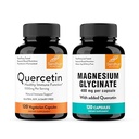 Sandhu 's Quercetin & Magnezu Glycinate Complex Kapsułki 124; Wspiera immunologiczne, Mięśnie Zdrowie i jakość snu