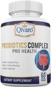 Probiotic Complex Pro Health - Bilans pokarmowy i wsparcie immunologiczne - Suplement naturalny i organiczny - Daily Probiotic Support - Wegan i Non-GMO - Made in USA - 60 kapsułki
