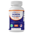 Vitamatic Chelated Boron (w postaci Glycinate) 10 mg 240 tabletek - Wspiera równowagę hormonalną, zdrowie kości i tkankę łączącą