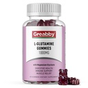 L Glutamina 1000mg Gummies - Relief mięśniowy i wsparcie immunologiczne, Suplement aminokwasów z Magnezu Glycinate, Vegan & Non-GMO, Gluten Free (60 Count)