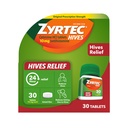 Zyrtec 24 godziny na dobę Tabletki ulgowe, 10 mg Cetirizine HCl Tabletki, które pomogą zmniejszyć Hives & zmniejszyć swędzenie Dzięki Hives, Tabletki przeciwhistaminowe dla Itch Ulgi i Leczenie pokrzywki, 30