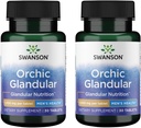 Swanson Orchic Glandular - Zdrowie mężczyzn 1000 mg 30 tabletek (2 opakowania)