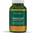 Harmony Nutraceuticals Papaya Leaf Supreme Extract Najwyższa potencja Maksymalna bioaktywność organiczna Dr. Gumman 's Clinical Grade 120 Vegan kapsułki Synergized z Triperine