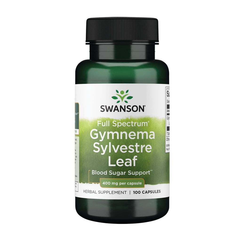 Swanson Full Spectrum Gymnema Sylvestre Leaf - Traditional Ayurvedic Herb - (100 kapsułek)