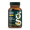 Gaia Herbs Ginger Supreme - wspomaga zdrową trawienie i łagodzi sporadyczne Nudności - z organicznym Ginger Root i Turmeric Root - 60 Vegan płynne kapsułki fito- Kapsułki (60- Day Supply)