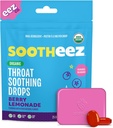 Sootheez Organic Throat Kojące krople dla dorosłych, Berry Lemonade, 25 Hrabia, Refillable, Wielki Tasting Drops, które Sooth Sore Gardło