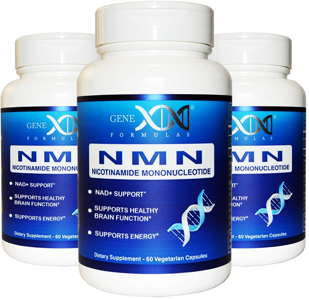 Genex Formulas NMN Supplement 250mg (3 Pack) - 99% Pure Shelf Stabilized Capsules for Increasing NAD Levels, DNA Repair, & Healthy Aging, GMP Certified, 90 Day Supply