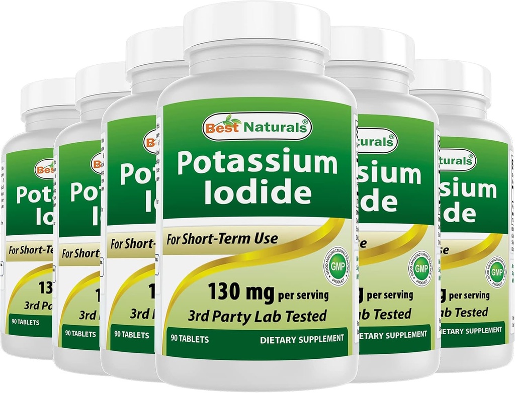 Najlepsze Naturals Potasu Jodide 130 mg na Serving - Suplement diety, 90 Tabletki (6)